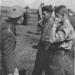 Colonel Charles, Lieut. Tom Peyton and Capt. Dickie Hooper, No.2 Commando