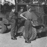 No.2 Commando Sgt's. Johnny Knowles and Tom Sherman with Dvr. Torkington