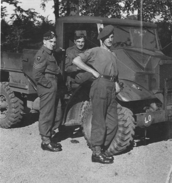 No.2 Commando Sgt's. Johnny Knowles and Tom Sherman with Dvr. Torkington