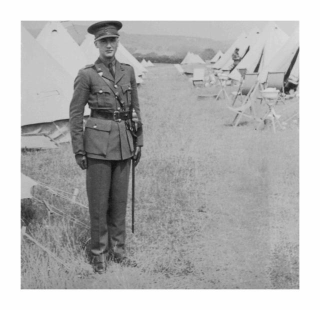 Ronnie Mitchell as a young officer.