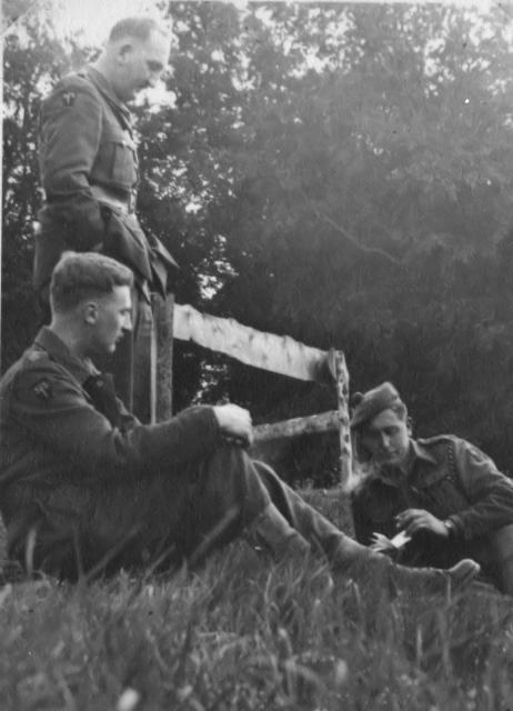 Lt Col. Charles Newman and Captains Ronnie Mitchell and Eric 'Bertie' Hodgson