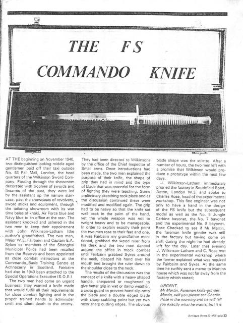 The FS Commando Knife - 1