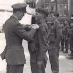 Medal ceremony for Pte. Niek J. de Koning, No.2 Dutch troop 10 (IA) Commando