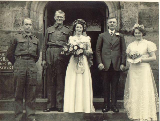 Pte. Martien van Barneveld, marries a lovely girl from Northern Ireland, 17 March 1943