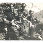 Tom in the front with fellow Commandos