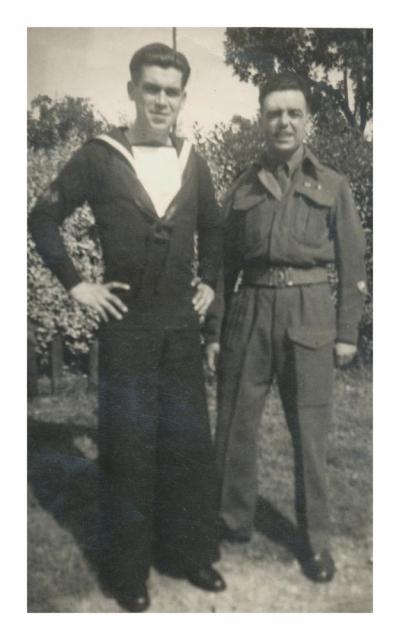 Tom's brothers Reg and Jack Durrant
