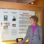 Tom's sister Ivy at the Royal Engineers Victoria Cross exhibition 2010