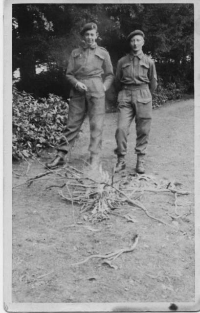 Bill Timmer and Cpl G. Ubels, No.10IA  Cdo. 2 'Dutch' troop