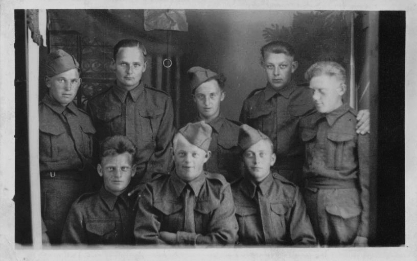 Bill Timmer (back row 2nd right) and friends