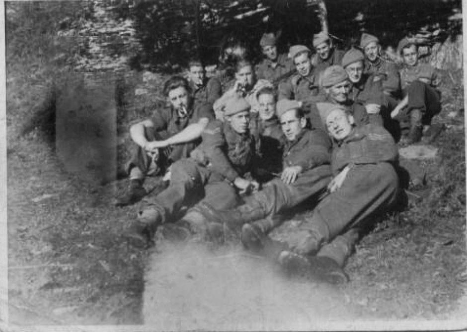 Bill Timmer, Sgt. Van Gelderen and others from 2 Troop 