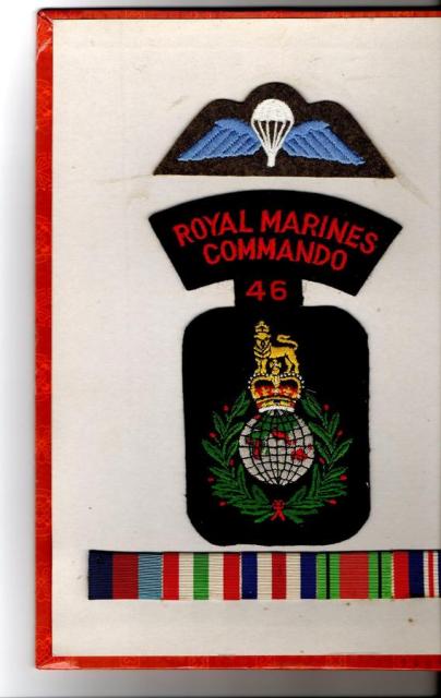 Insignia of Sgt John Fairhurst 46RM Cdo.