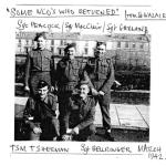 Sergeants Peacock, MacClair, Garland, and TSM Sherman and Sgt. Bellringer