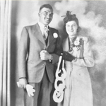 Alfred (No.1 Cdo) and Eileen Hopkins wedding photo