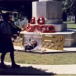 Piper Bill Millin at Ranville War Cemetery