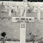 The grave of Pte. Robert Ong of No.4 Commando.