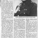 Newspaper article about Major Heron, MC, No.5 Commando