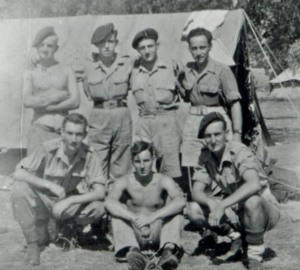 No.2 Cdos., Eric and Stanley Buckmaster, Ben Fryer, Taffy Davies, Harry Jacobs, D. Kelly and Fred Bennett