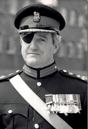 Denis William Venables O'Flaherty CBE DSO, RA, c.1973 (formerly No.3 Commando)