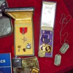 Medals and other items of Patrick Duffy 168th Inf. and 1st US Rangers