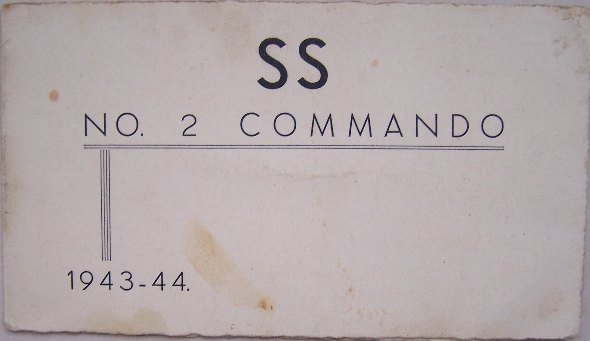 2 commando christmas card front