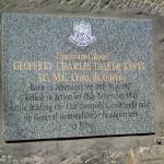 Plaque for Lieut. Col. Geoffrey Keyes VC   No.11 Commando