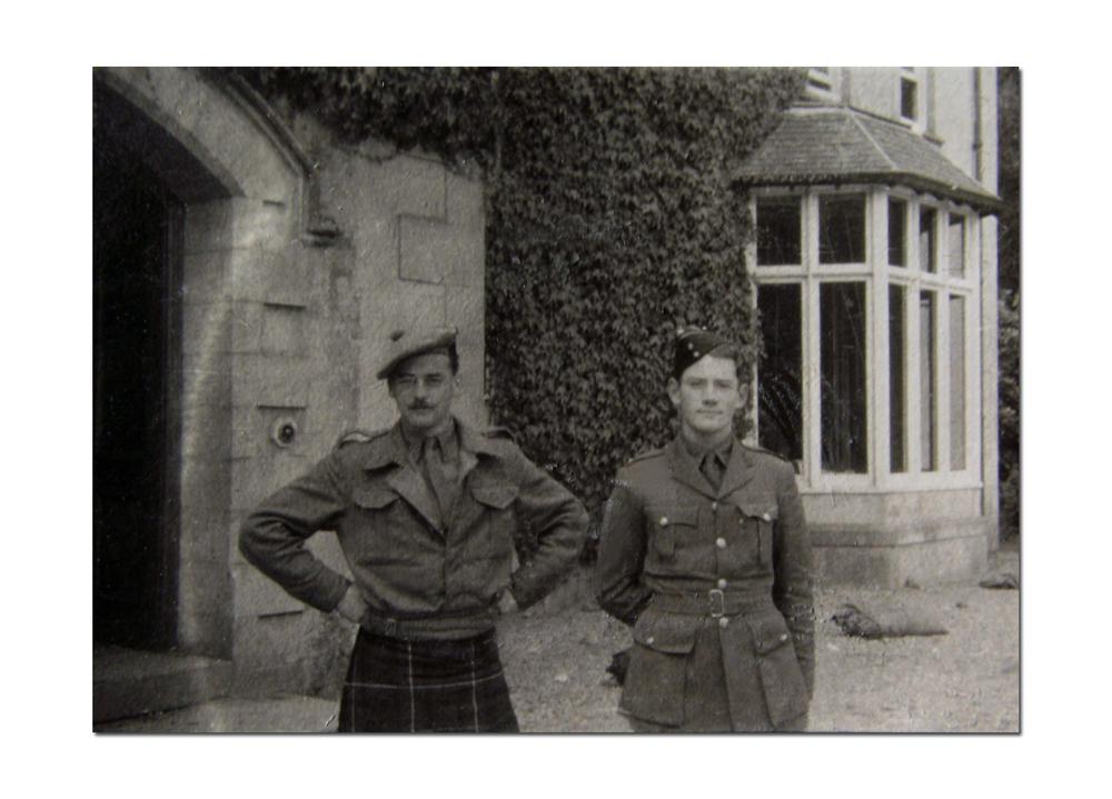Capt. Donald Roy and Lieut. Richard 'Dickie' Morgan, Glenfinnan House , Fort William, Scotland.