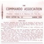 Commando Association Newsletter, March 1956