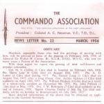 Commando Association Newsletter, March 1956