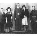 Wedding photo of Arnold Howarth BEM (No.2 Cdo) and Irene Nuttall