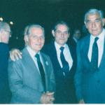 Norman 'Nobby' Brion, Richmond Matthews No.5 Cdo. and Bill Proctor, April 1990
