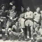 Richmond Matthews and fellow No.5 Cdo's, Castle Peak 1946 Hong Kong.