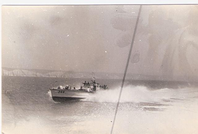 The famous MTB 344 off Beachy Head used by the Small Scale Raiding Force