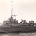 Motor Torpedo Boat 250 with 'Micky' Rooney on board