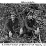Gnr Stephen Everett  (right) and Bdr. Harry Jackson, 8 Alma Bty. 95 Cdo. RA, Malaya 1970
