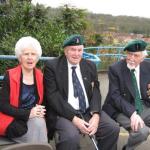Pam and Harry Winch (No.1 Cdo) with Eric Buckmaster (No.2 Cdo).