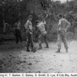 8 Bty Australia 1966 Sgt. Barker, Gnr. Bailey LBdr. Smith and Gnr. Lye