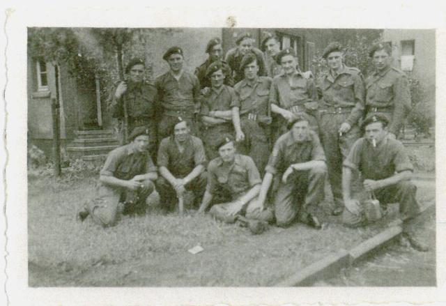 At the barracks in Recklinghausen 1945