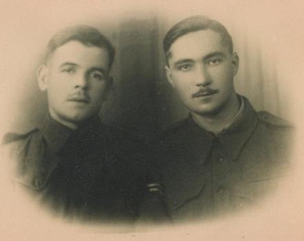 Cpl. Horace 'Spud' Taylor and Cpl.Gerald Fitzgerald, No.2 Cdo. 2 Tp.