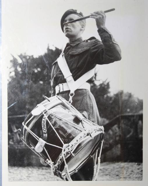 Drummer of the Commando Depot Pipes and Drums, Achnacarry