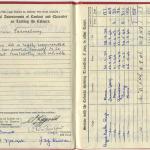 Entry from the Regular Army Service Book for Gerald Fitzgerald
