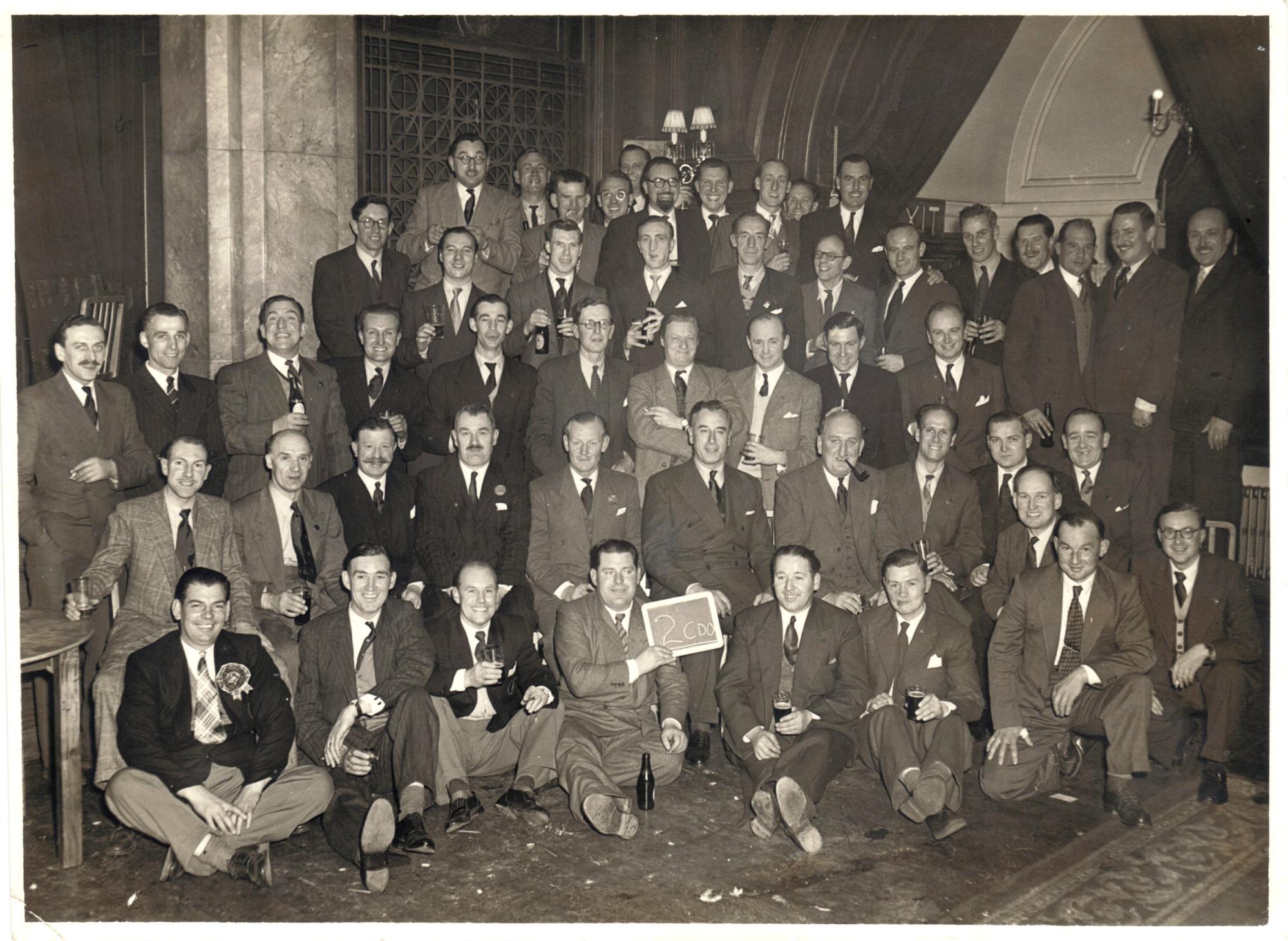 No. 2 Cdo. Reunion Porchester Hall, Earl Mountbatten, Lt.Col. Newman VC, Lt.Col. Churchill