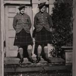 Ken McAllister and Tom McCormack, Liverpool Scottish at Measham in 1940