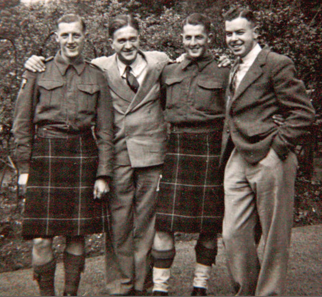 Sid Murdoch, Tom McCormack, Ken McAllister and Bill Hughes