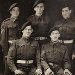 No 2 Cdo Sgt's - Nelson 'Nelly' Smallbone, Jim Prescott, Joe Rogers, Edward 'Tiny' Burke, John Dawson