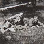 Ken McAllister, Jim Rennie, Colin Jones, No.2 Commando 5 troop. Scotland 1941.