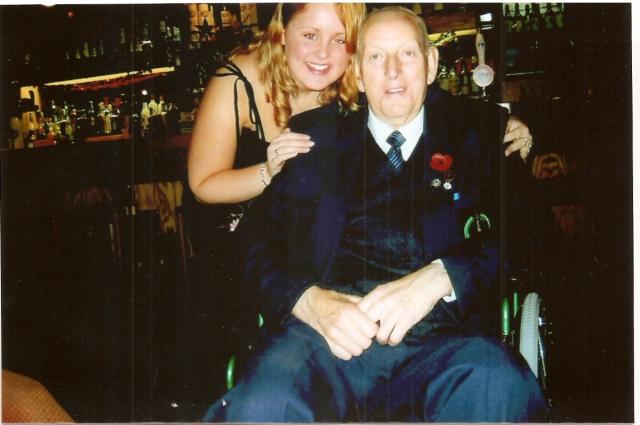 Dick Turpin veteran of No.3 Commando with granddaughter Charlotte, Fort William 2005