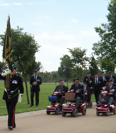 The Veterans parade