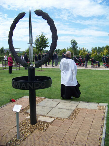 Rev George Parsons watches the Veterans parade.