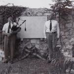 Lt Col. 'Jack' Churchill and his brother Major General Tom Churchill  1973