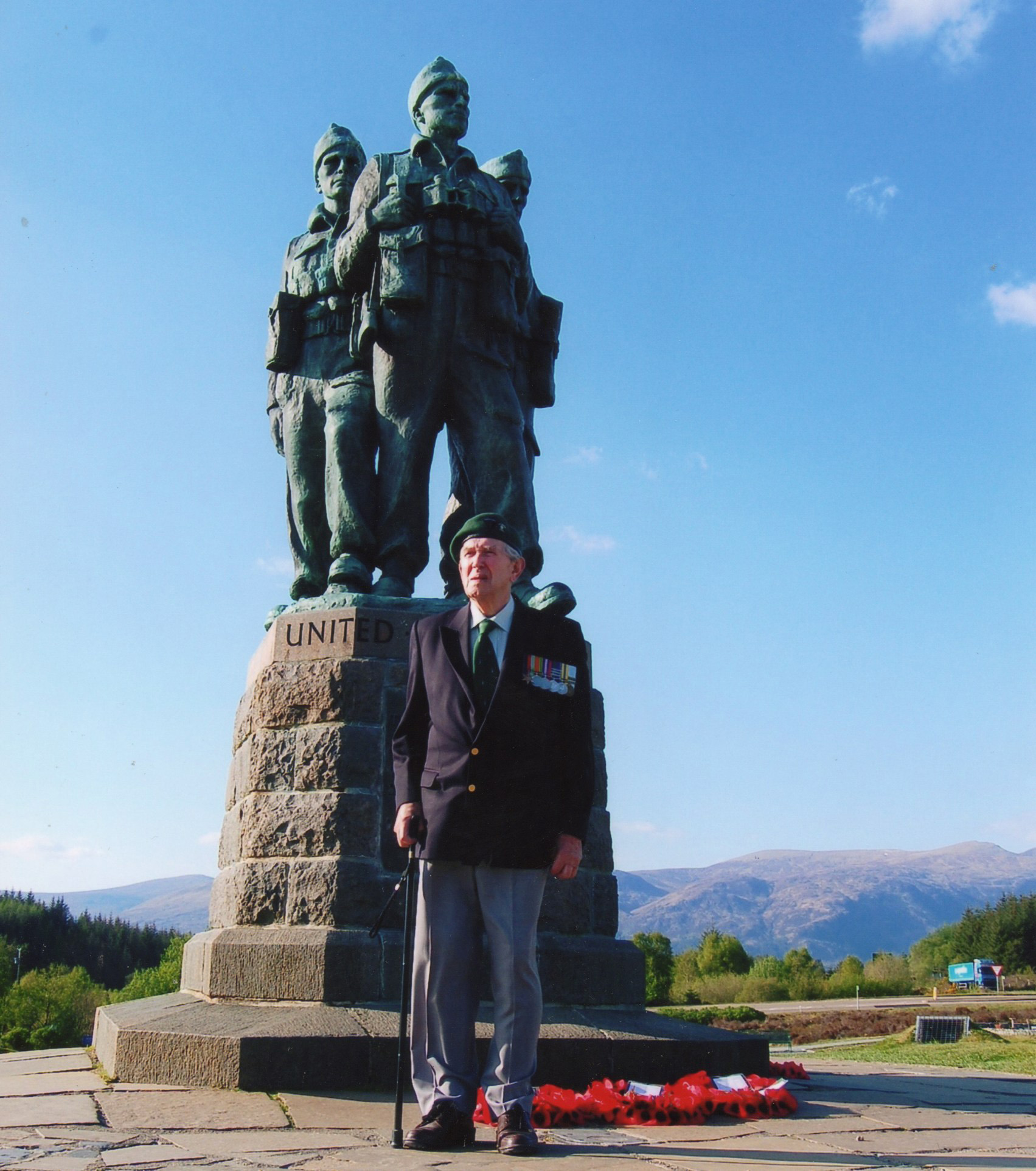 Jimmy Dunning at the Commando Memorial